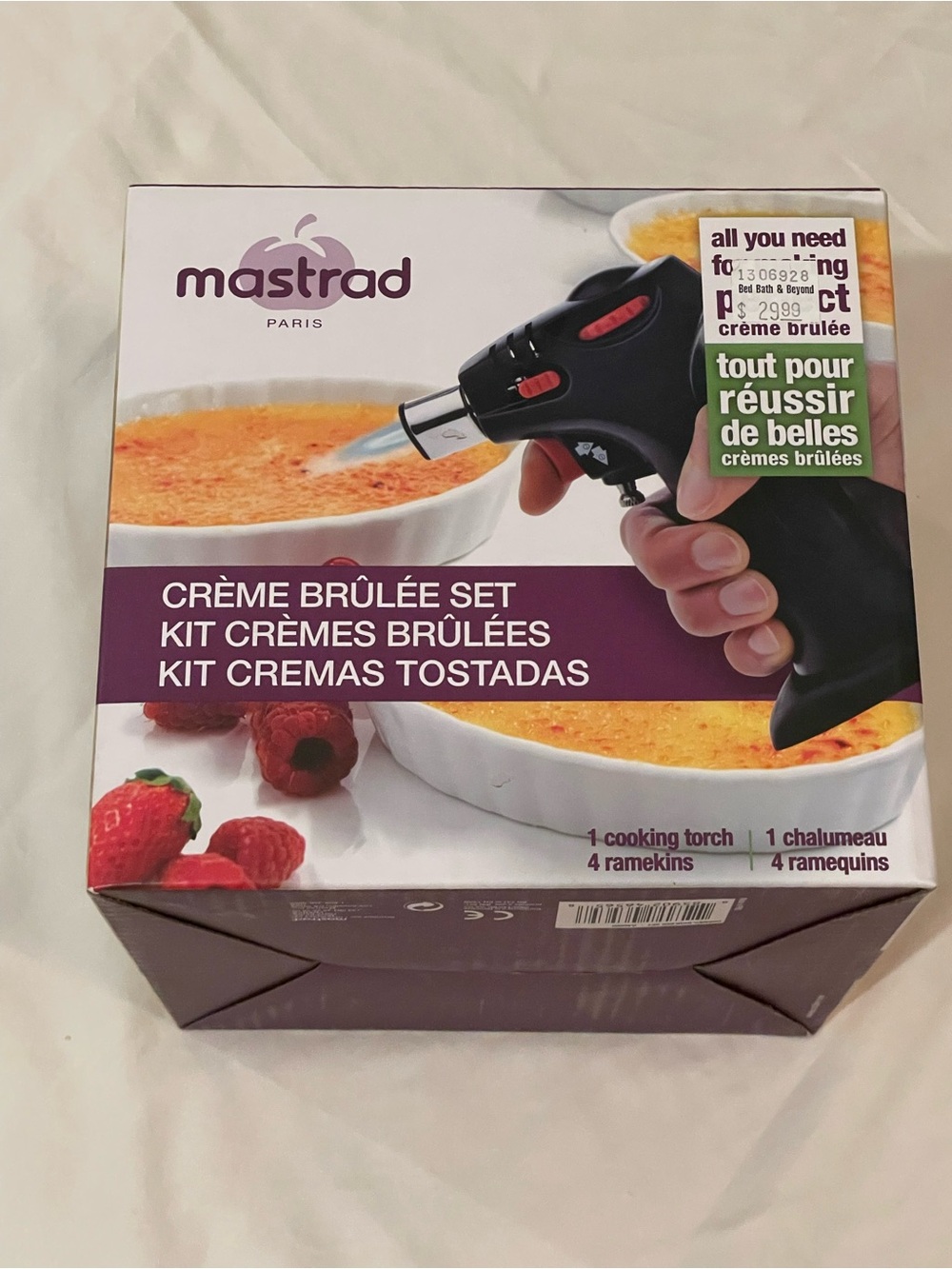 Mastrad Black Crème Brûlée Torch and Dish Set - Crème Brûlée Kit